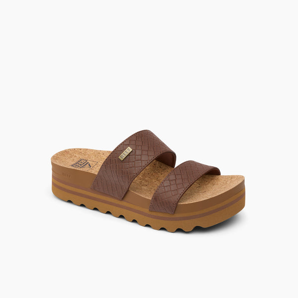 Reef Women's Arch Support Styles Cushion Vista Hi Chocolate Wicker