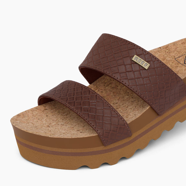 Reef Women's Arch Support Styles Cushion Vista Hi Chocolate Wicker