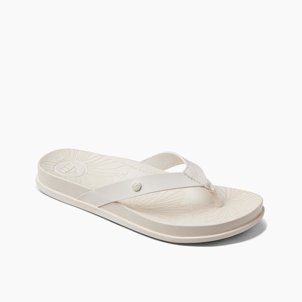 Reef Women's Flip-Flops Cushion Porto Cruz Whisper White