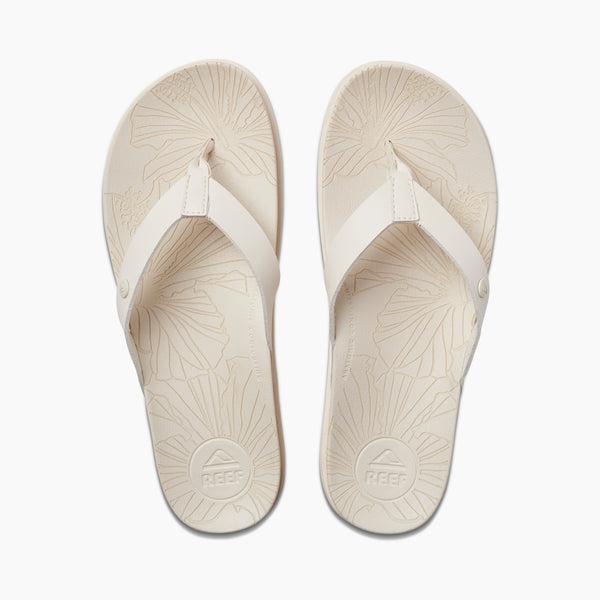 Reef Women's Flip-Flops Cushion Porto Cruz Whisper White