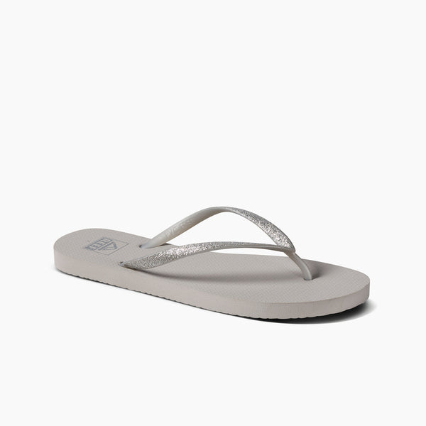Reef Women's Flip-Flops Reef Seaside Silver Glitter