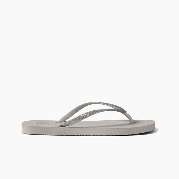 reef Women's Flip-Flops Reef Seaside Silver Glitter