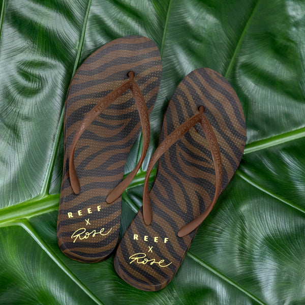 Reef Women's Flip-Flops Seaside - Rose Chocolate Wave