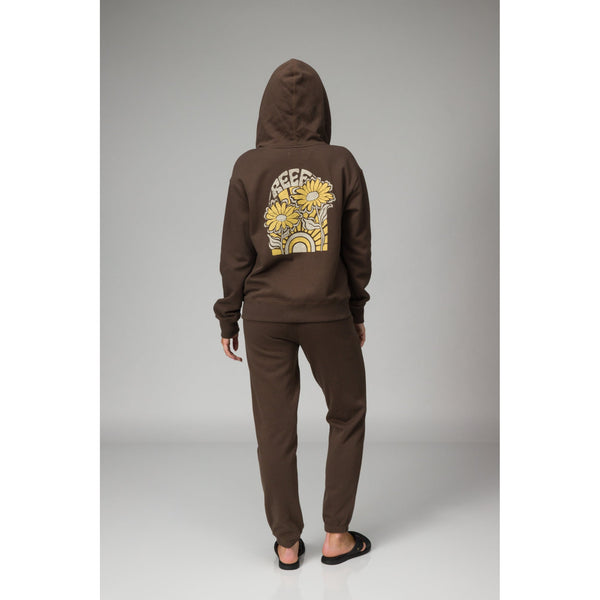 Reef Women's Hoodies Sweaters & Jackets Misty Fleece Full Zip Slate Brown