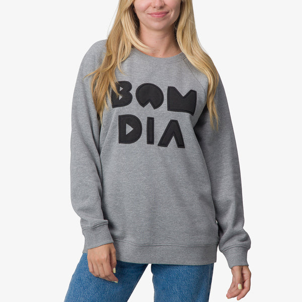 reef Women's Hoodies Sweaters & Jackets Oversized Raglan Fleece Heather Grey