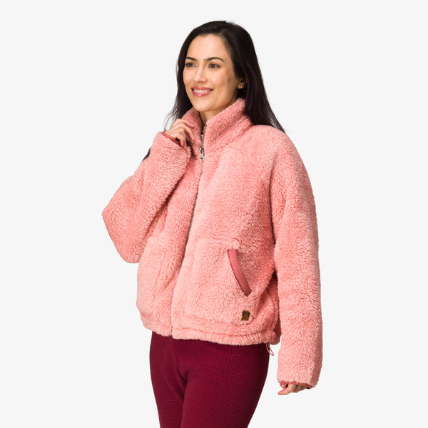 Reef Women's Hoodies Sweaters & Jackets Pilot Sherpa Jacket Mellow Rose