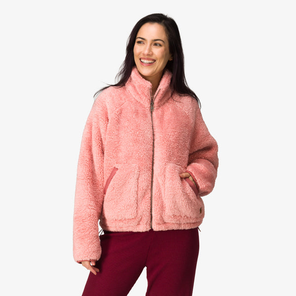 reef Women's Hoodies Sweaters & Jackets Pilot Sherpa Jacket Mellow Rose