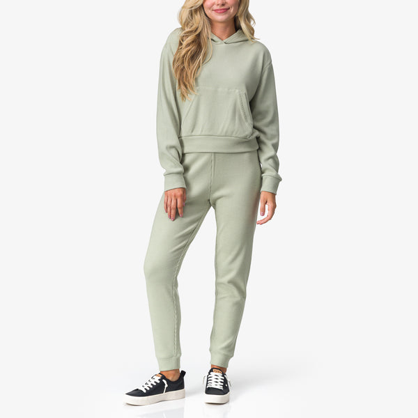 reef Women's Hoodies Sweaters & Jackets Tina Thermal Hoodie Desert Sage