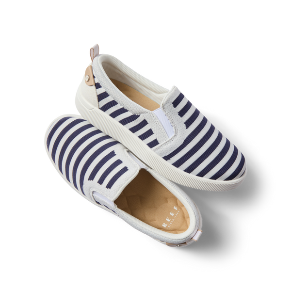 Reef Women's Neptune Collection Neptune Elyse Navy/White Stripe