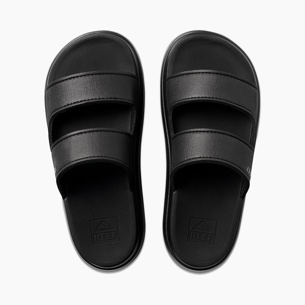 Reef Women's Slides Cushion Bondi 2 Bar Black/Black