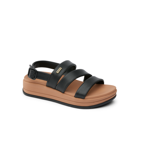 Reef Women's Slingback Sandals Aura Escape Black/Tan
