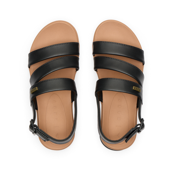 Reef Women's Slingback Sandals Aura Escape Black/Tan