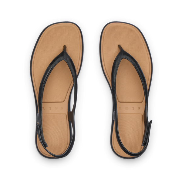 Reef Women's Slingback Sandals Water Willow Maya Black/Tan