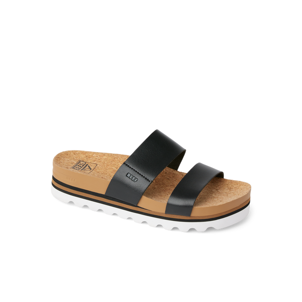 Reef Women's Slip-On Sandals Cushion Vista Hi Black