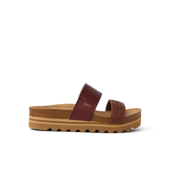 reef Women's Slip-On Sandals Cushion Vista Hi Chocolate Braid