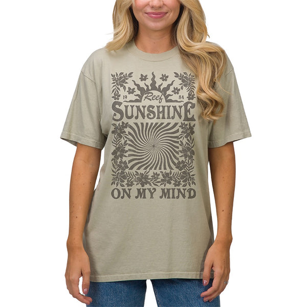reef Women's T-Shirts Tanks & Dresses On My Mind Boyfriend Tee Desert Sage