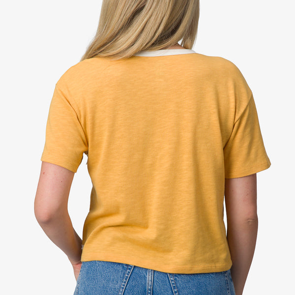 Reef Women's T-Shirts Tanks & Dresses Ringer Tee Honey Gold