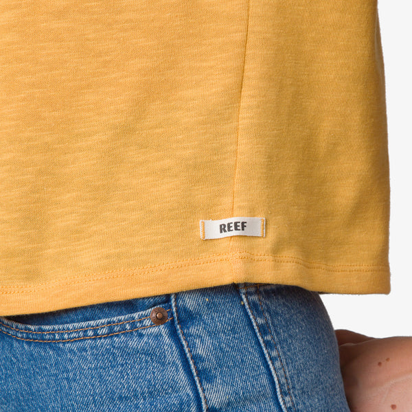 Reef Women's T-Shirts Tanks & Dresses Ringer Tee Honey Gold