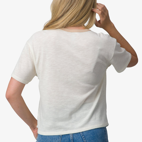 Reef Women's T-Shirts Tanks & Dresses Ringer Tee Marshmallow