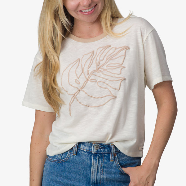 reef Women's T-Shirts Tanks & Dresses Ringer Tee Marshmallow