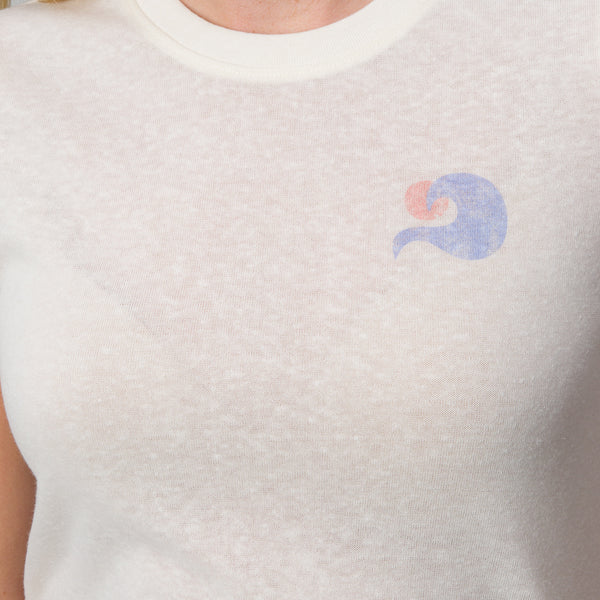 Reef Women's T-Shirts Tanks & Dresses Surf Club Fitted Tee Marshmallow