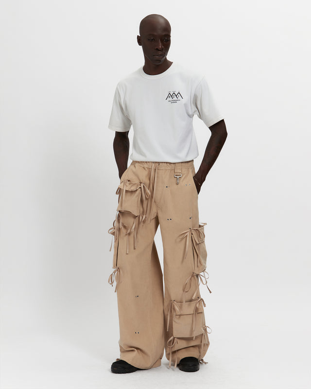Reese Cooper Corduroy Modular Pocket Cargo Pant In Khaki