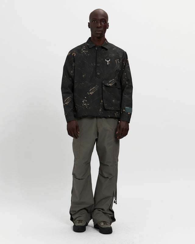 Reese Cooper Cotton Ripstop Pullover Cargo Shirt In Camo
