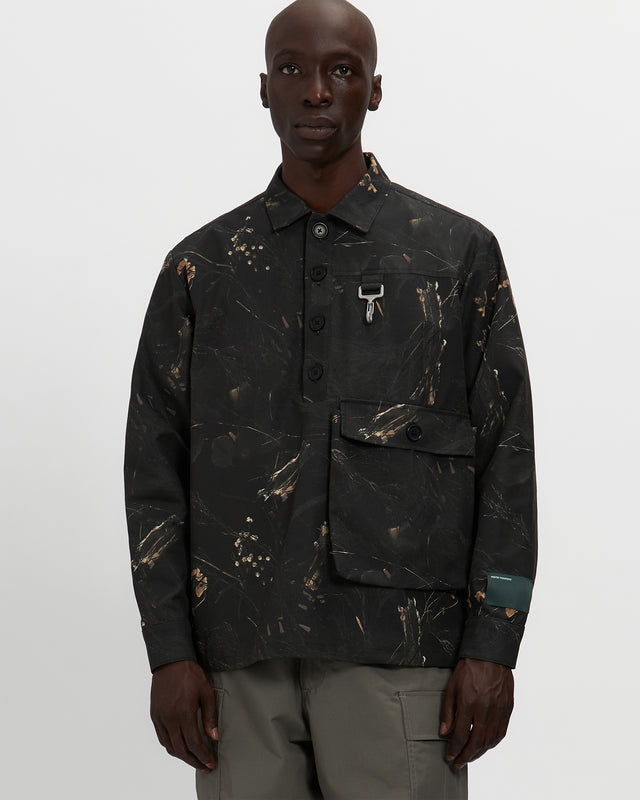 reese cooper Cotton Ripstop Pullover Cargo Shirt in Camo