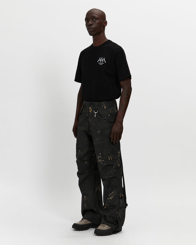 Reese Cooper Cotton Ripstop Wide Leg Cargo Pant In Camo