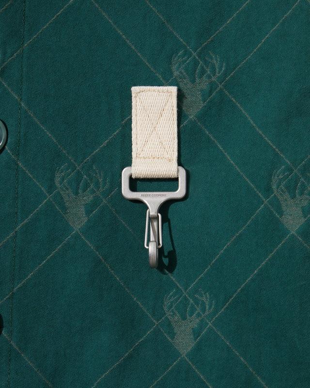 Reese Cooper RCI Reserve: Cargo Jacket In Forest Deer Cotton Jacquard