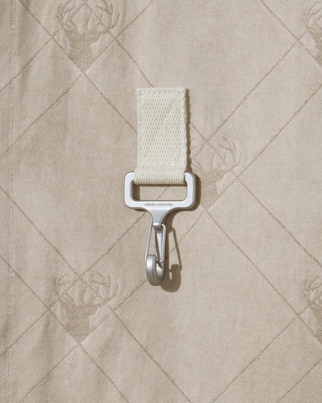 Reese Cooper RCI Reserve: Cargo Jacket In Tan Deer Cotton Jacquard