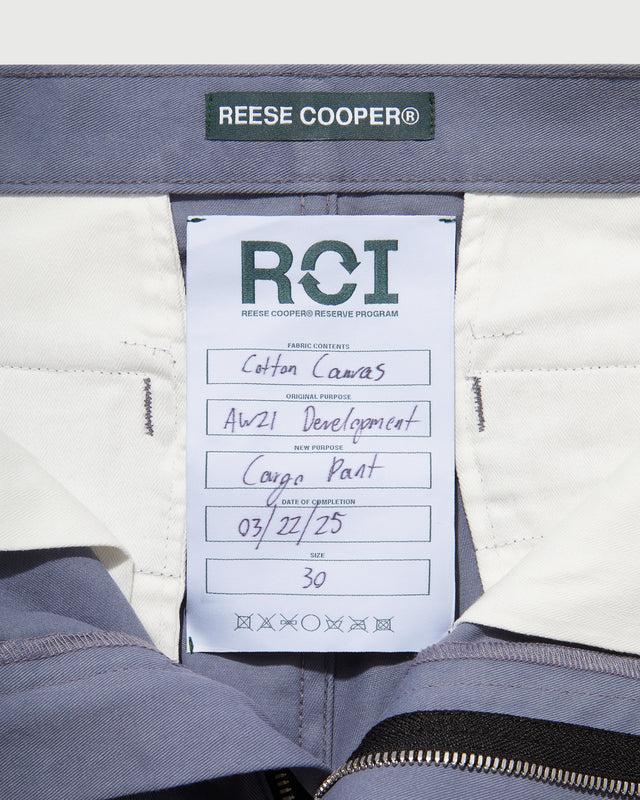 Reese Cooper RCI Reserve: Cargo Pant In Light Blue Cotton Canvas