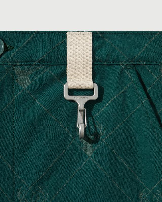 Reese Cooper RCI Reserve: Cargo Short In Forest Deer Cotton Jacquard