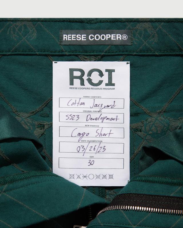 Reese Cooper RCI Reserve: Cargo Short In Forest Deer Cotton Jacquard