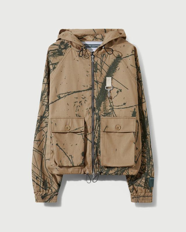 reese cooper RCI Reserve: Hooded Jacket in Brush Camo Cotton Twill