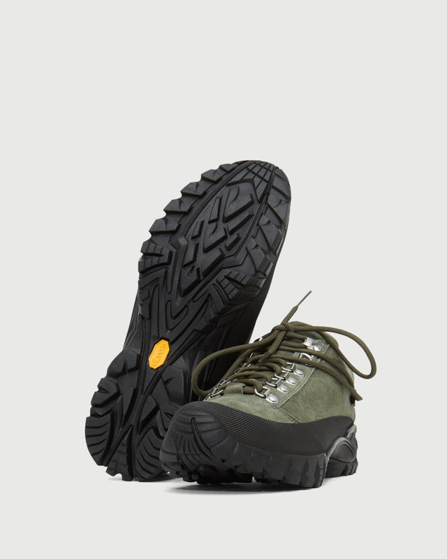 Reese Cooper Gabriel Sneaker In Olive Suede