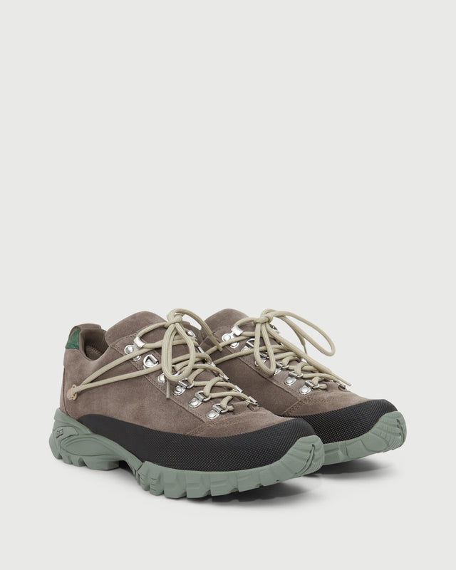 Reese Cooper Gabriel Sneaker In Taupe Suede