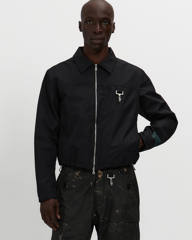 reese cooper Laminated Nylon Work Jacket in Black