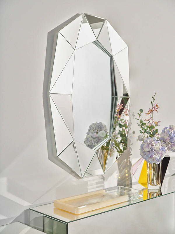 Reflections Copenhagen Diamond Large Mirror Silver