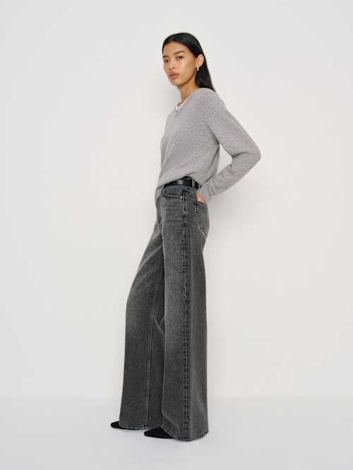 Reformation Cary High Rise Slouchy Wide Leg Jeans Barrett