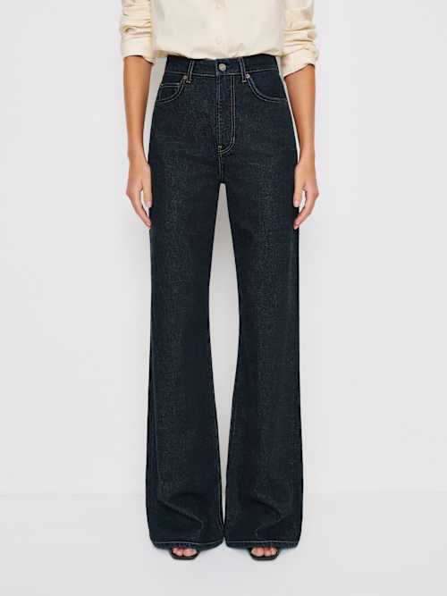Reformation Cary High Rise Slouchy Wide Leg Jeans Ondine