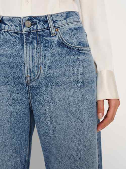 Reformation Cary Low Rise Slouchy Wide Leg Jeans Colorado