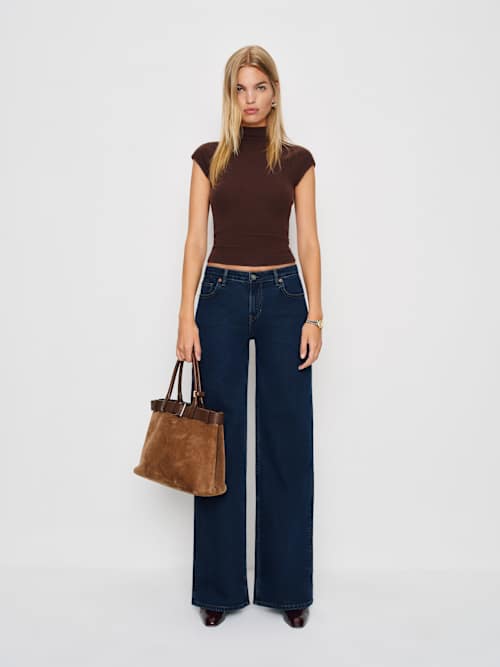 reformation Greta Super Stretch Low Rise Wide Leg Jeans