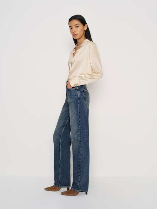 Reformation Harriet High Rise Relaxed Straight Jeans