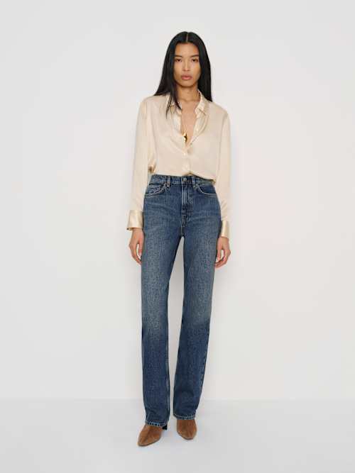 reformation Harriet High Rise Relaxed Straight Jeans