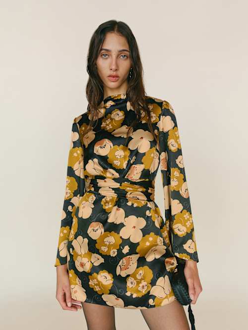 Reformation Astrid Silk Dress