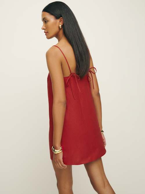 Reformation Aubree Linen Dress