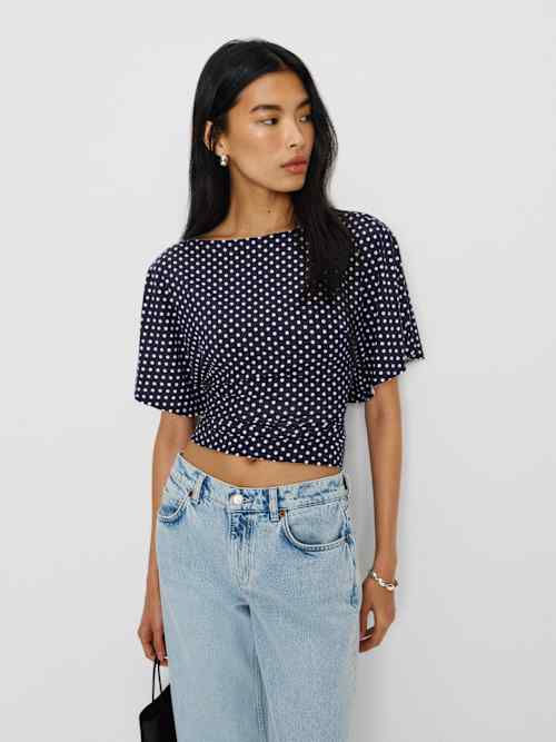 Reformation Avery Knit Top