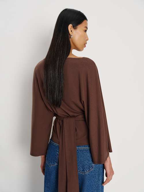 Reformation Avery Long Sleeve Knit Top