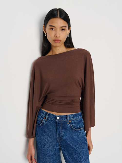 Reformation Avery Long Sleeve Knit Top